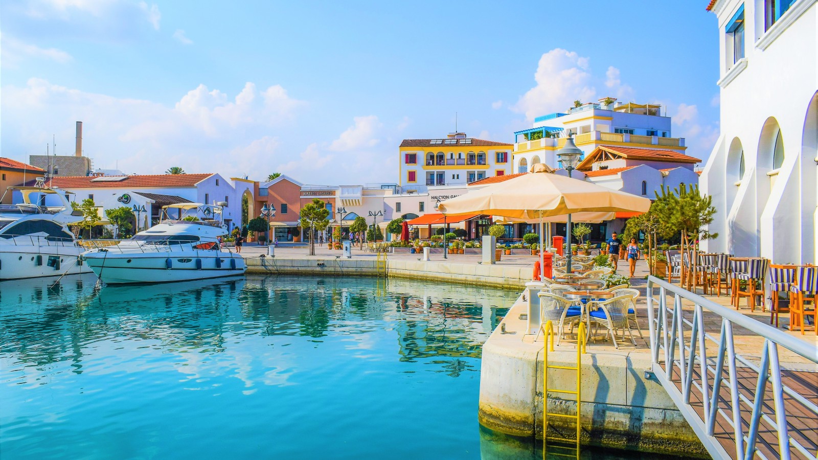 The pretty port in Limassol is filled with designer shops