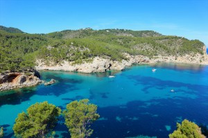 The Sant Miquel coastline in incredible Ibiza