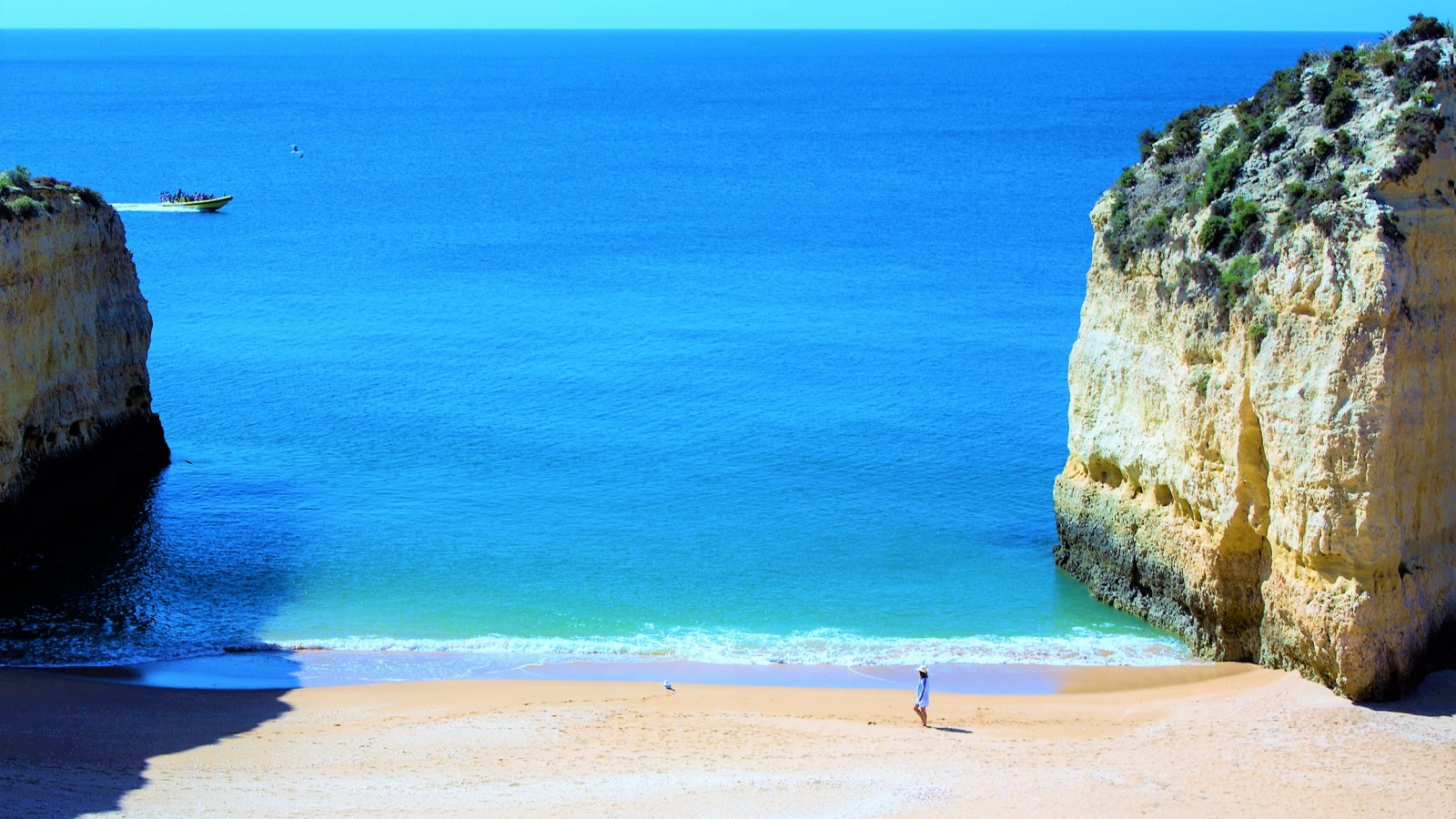 Nossa Senhora da Rocha Beach in Porches is famous for its natural beauty