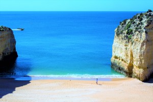 Nossa Senhora da Rocha Beach in Porches is famous for its natural beauty