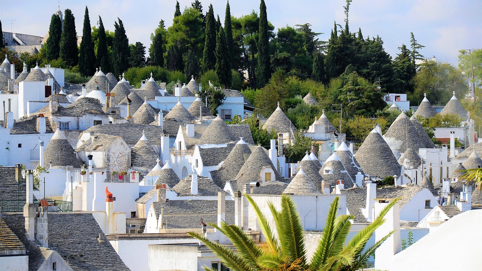 Alberobello in Puglia is an UNESCO World Heritage Site