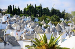 Alberobello in Puglia is an UNESCO World Heritage Site