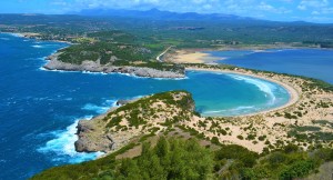 A wonderfully unspoilt cove, Voidokoilia Beach is known to be one of the best beaches in Greece