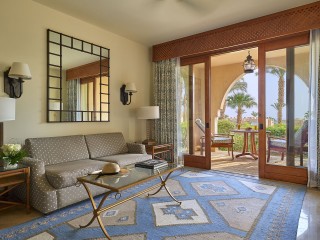 Living area of the Two Bedroom Residential Suite Pool Side at the Four Seasons Sharm el Sheikh