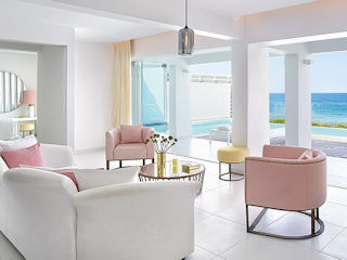 LUX ME White Palace Villa White Seafront with Private Pool Direct Beach Access Sea View