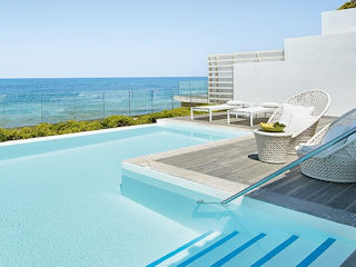 LUX ME White Palace Villa White Seafront with Private Pool Direct Beach Access Sea View
